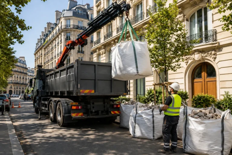 Collecte de Big Bags de déchets de chantier en Île-de-France