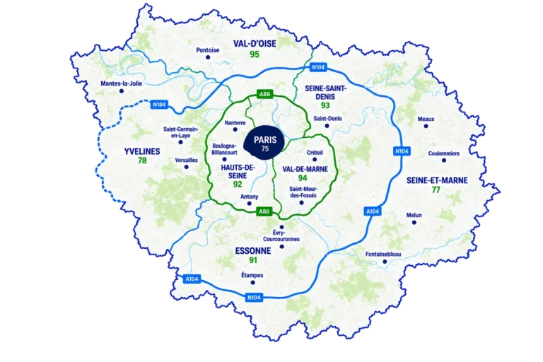 carte ile de france fond transparent