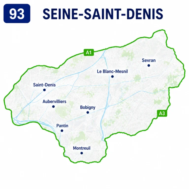 carte seine saint denis 93